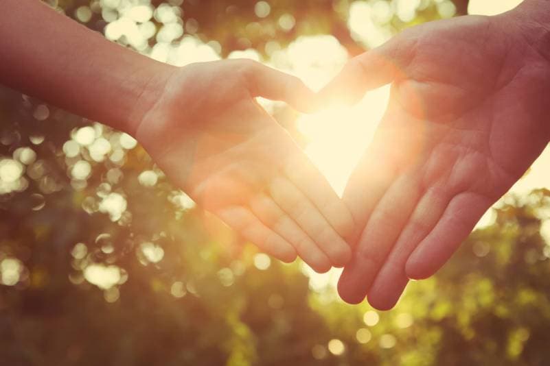 Hands reaching out